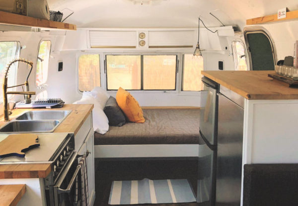 Airstream trailer interior