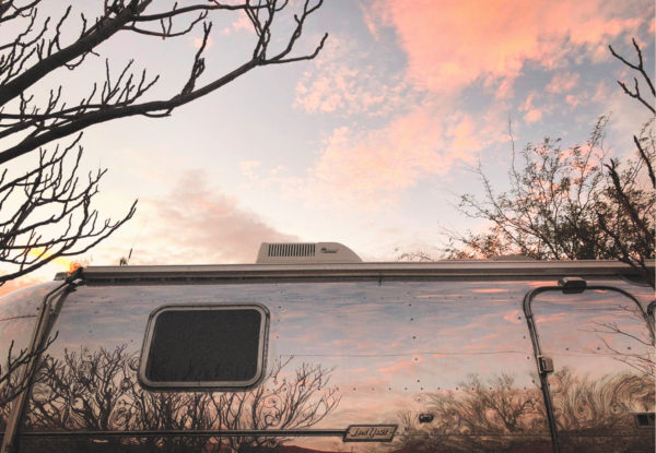 Airstream trailer exterior